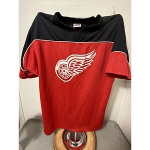 Knights Athletics‎ Detroit Red Wings Hockey Jersey T Shirt XL Mens Red Black